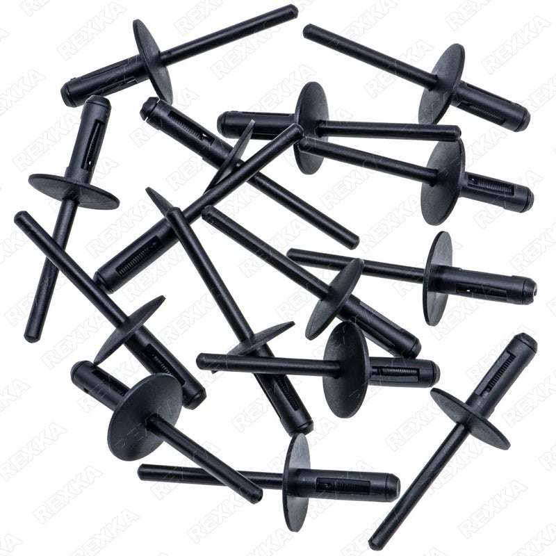 Rexka 15pcs Fender Liner Bumper Cover Wheel Arch Trim Cover Nylon Expanding Rivets for BMW 51777171004 X1 X3 X4 X5 X6 Series - Image 1